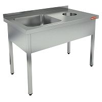 Стол с моечной ванной HICOLD НДСО1М-12/7БЛ