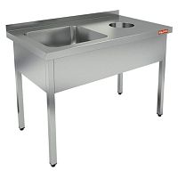 Стол с моечной ванной HICOLD НДСО1М-12/6БЛ