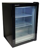 Шкаф морозильный со стеклом COOLEQ UF50GN черный