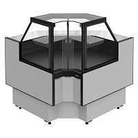 Витрина холодильная Carboma GC95 VM-6-1 внутренний угол с боковинами (версия 2.0) 9006-9005