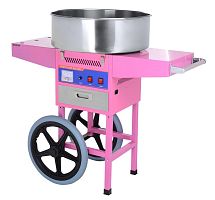 Аппарат для сахарной ваты AIRHOT CF-3 с тележкой розовый