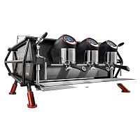 Кофемашина рожковая SANREMO Cafe Racer Naked 3 группы, чёрно-красная