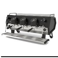 Кофемашина рожковая SANREMO D8 Pro 3 высокие группы, подсветка групп, Cold Touch, экономайзер, чёрная (Total Black)