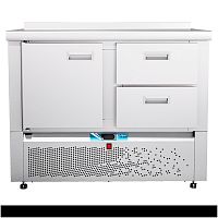 Стол холодильный низкотемпературный ABAT СХН-70Н-01 (дверь, ящик 1/2) с бортом