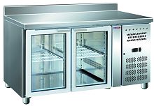 Стол холодильный COOLEQ GN2200TNG бортик стеклянная дверь